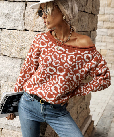 HUNDRED Clover Animal Print Sweater