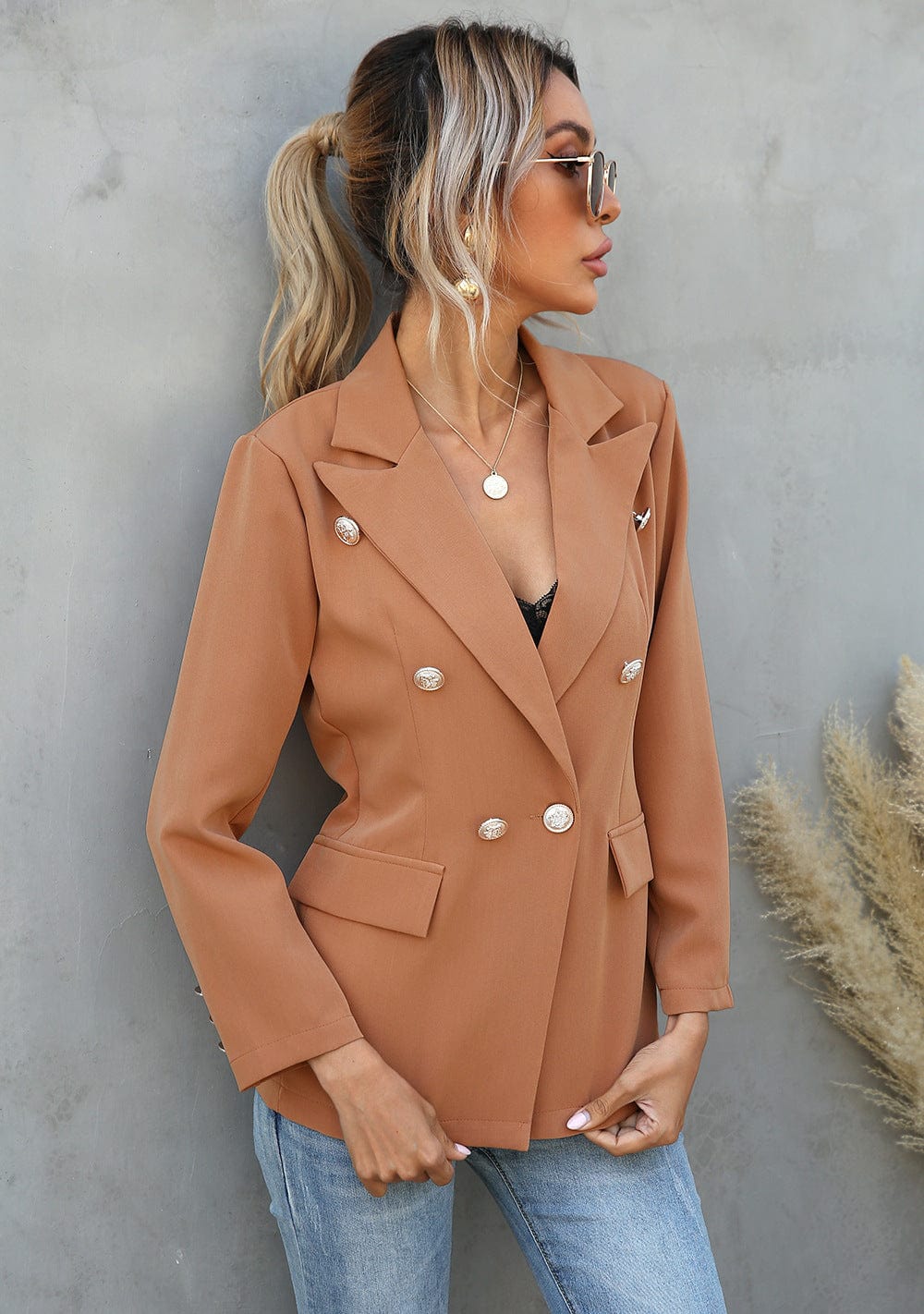 NEWMELANCE Arabella Long Line Blazer