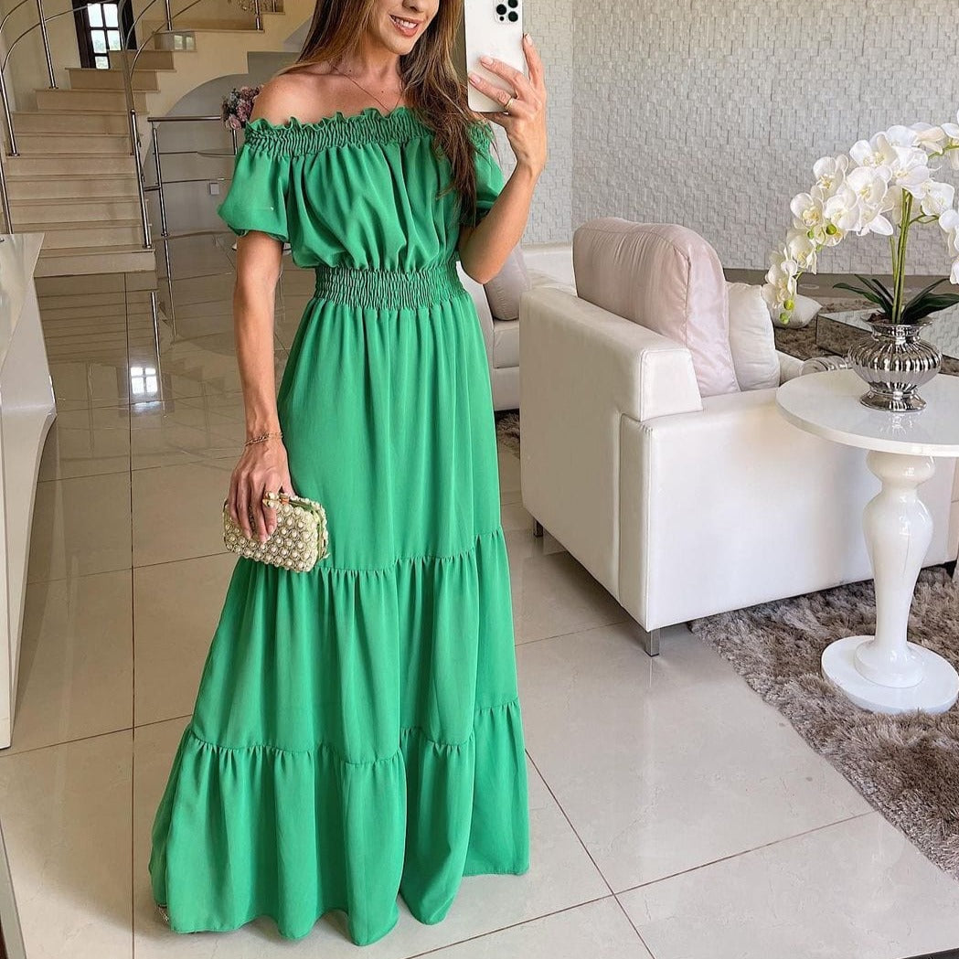 ORANGEOH S / Green Bryleigh Boho Maxi Dress