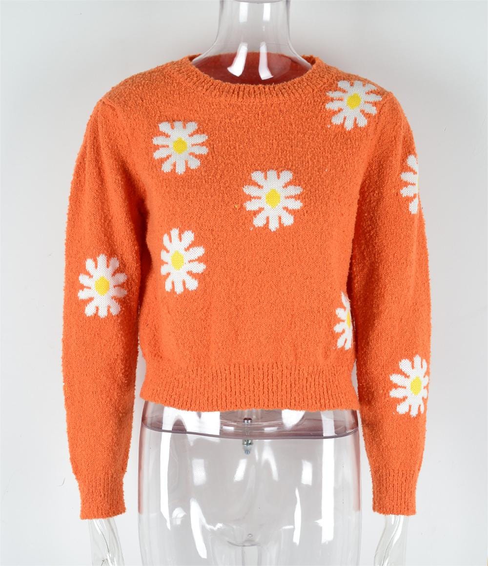 PettiCloth Oceane Floral Knitted Sweater