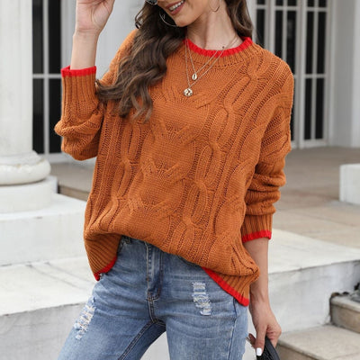 PettiCloth S / Orange Camel Morwenna Knitted Sweater