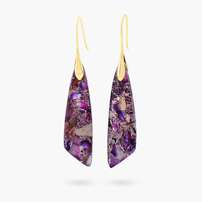 Purple Jasper Dangle Earrings