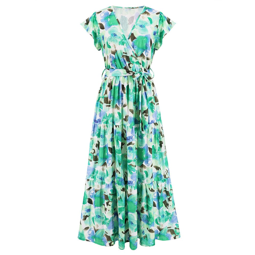 RUIGGE S / Green Kelsey Boho Maxi Dress