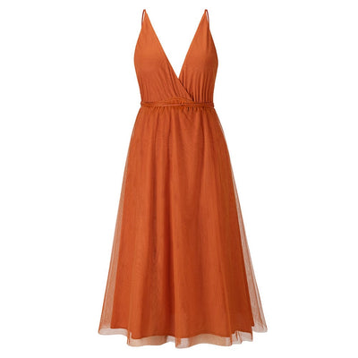 RUIGGE S / orange Lenora Boho Midi Dress