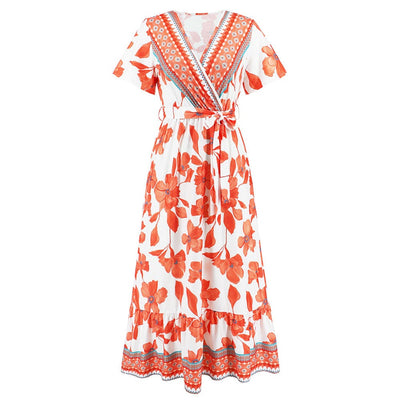 RUIGGE S / Red Shelby Boho Maxi Dress