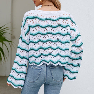 SERENDIPITY Jessamine Crop Knitted Sweater