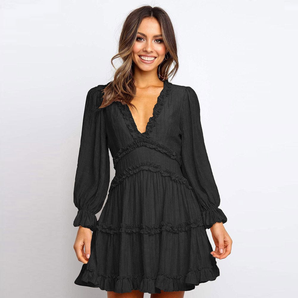 SHINTWO S / Black Nellie Boho Mini Dress