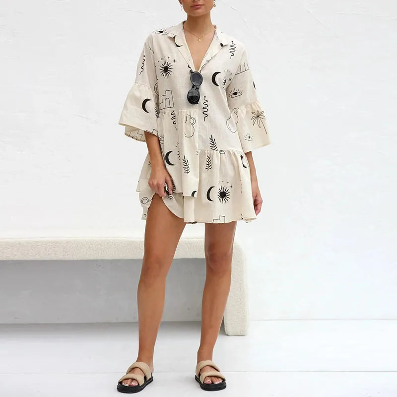 Capri Shirt Mini Dress