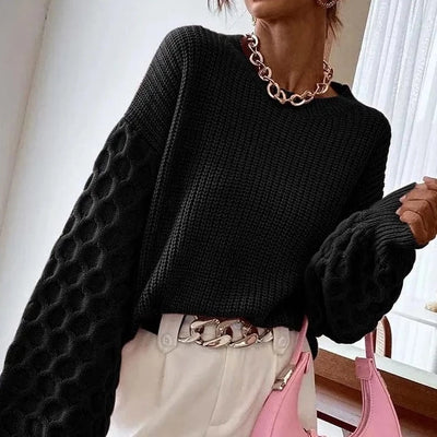 VIVIME Honeycomb Knitted Sweater