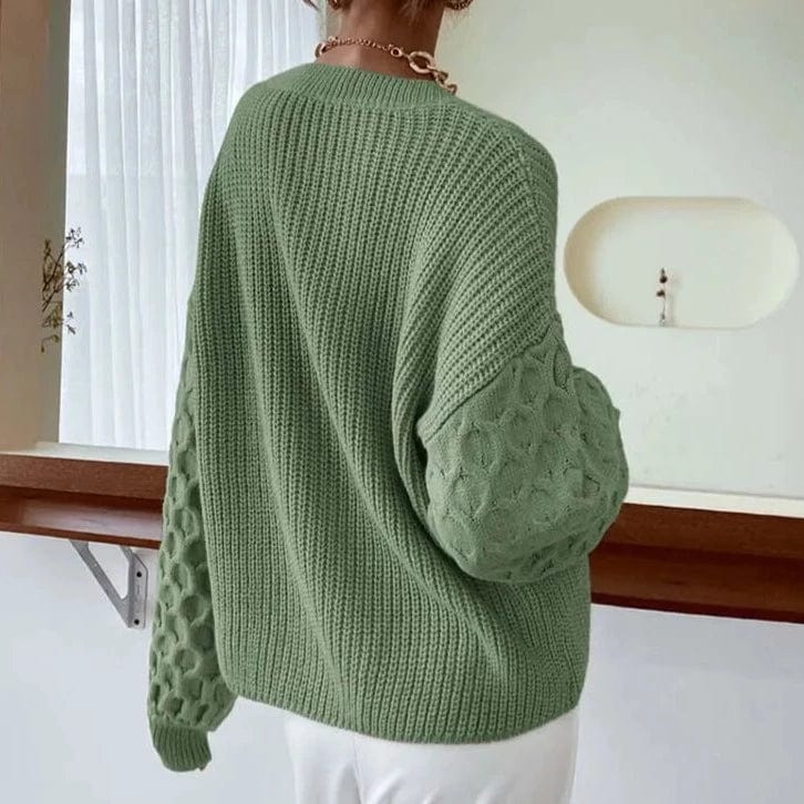 VIVIME Honeycomb Knitted Sweater