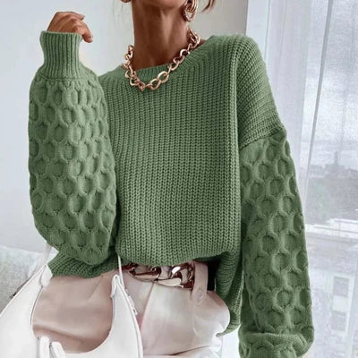 VIVIME Honeycomb Knitted Sweater