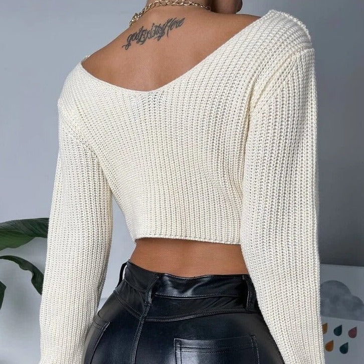 VIVIME One Size Sappho Twisted Sweater