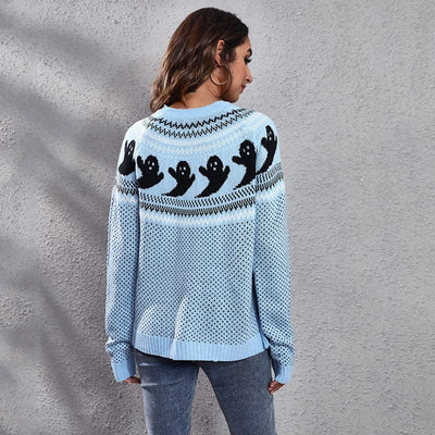 Wicked AF Halloween Knitted Sweater