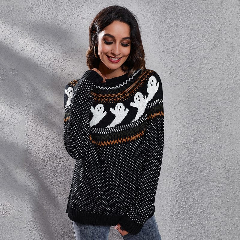 Wicked AF Halloween Knitted Sweater