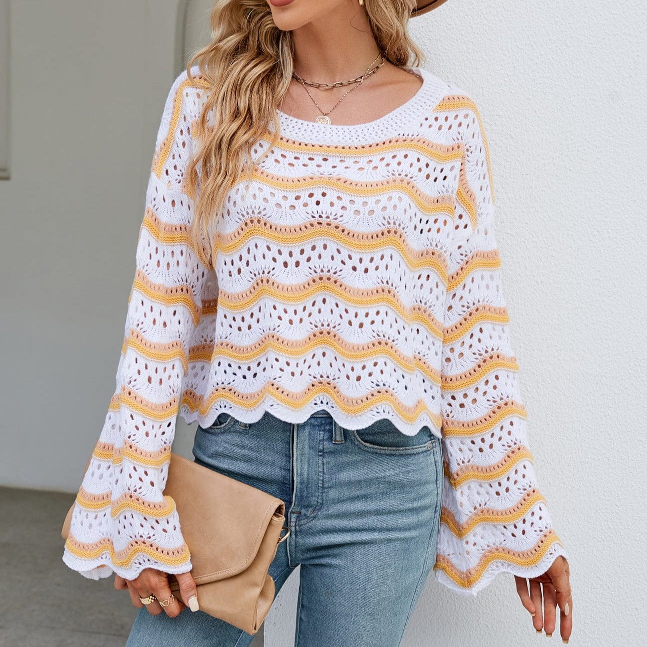 Wicked AF Jessamine Crop Knitted Sweater