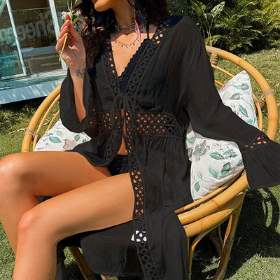 Wicked AF One Size / Black Magnolia Cover Up Kimono