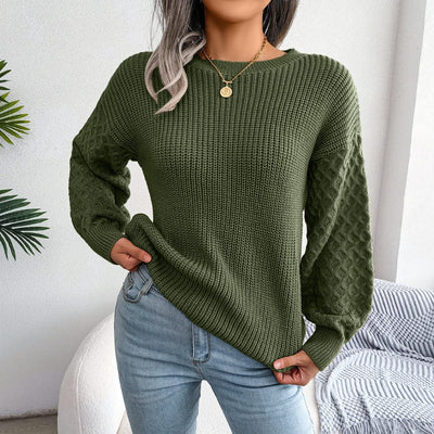 Wicked AF S / Army Green Melanthe Knitted Sweater