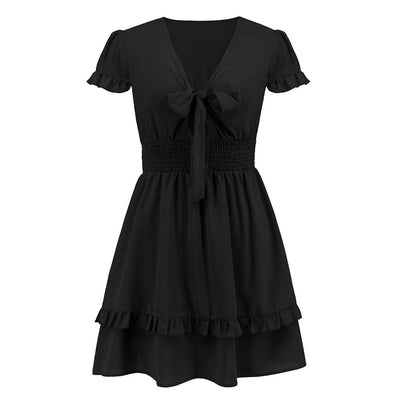 Wicked AF S / Black Kassandra Boho Mini Dress