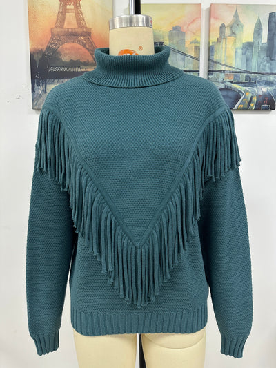 Wicked AF S / Blue Alcmena Turtleneck Sweater