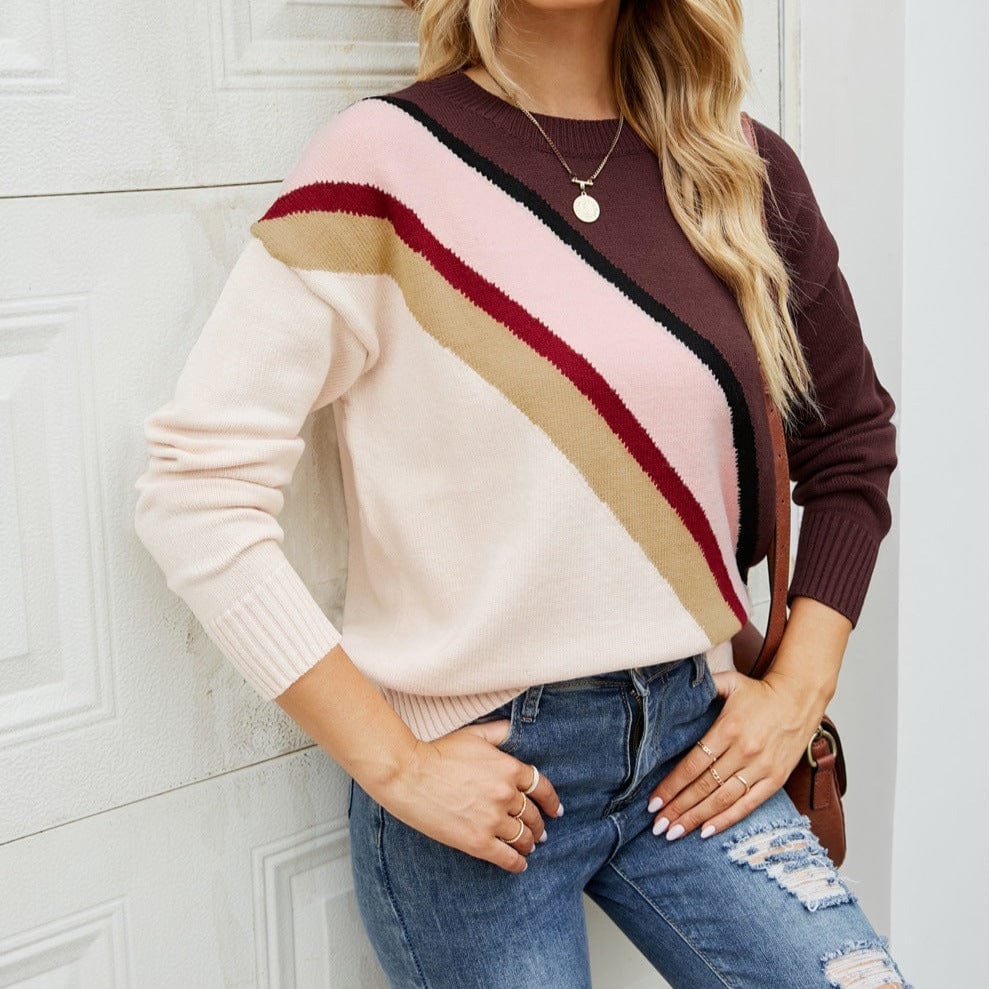 Sail S / Burgundy Celestina Knitted Sweater