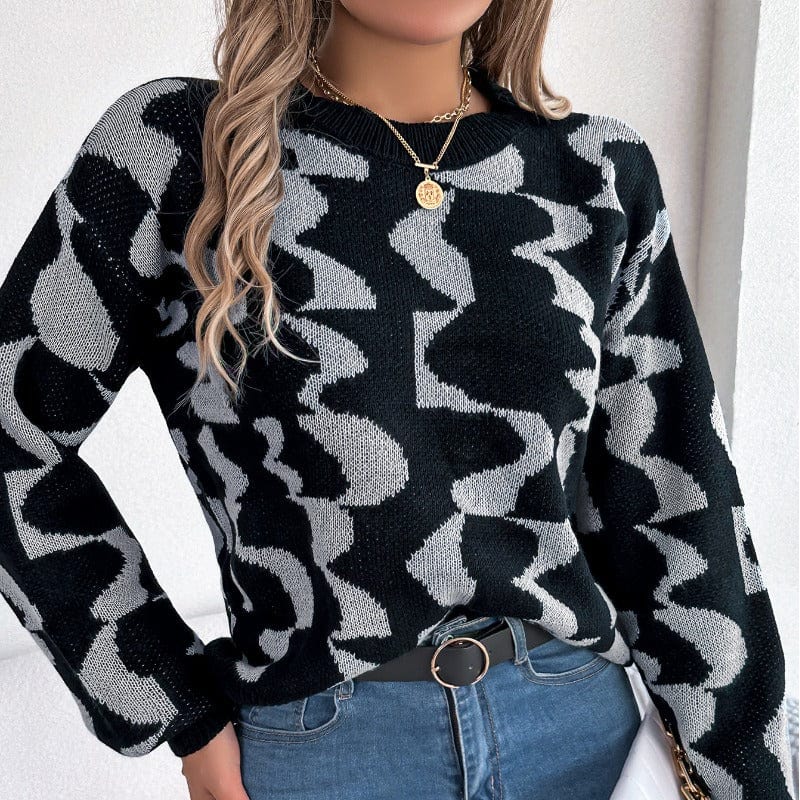 Wicked AF S / Gray Seleneia Knitted Sweater