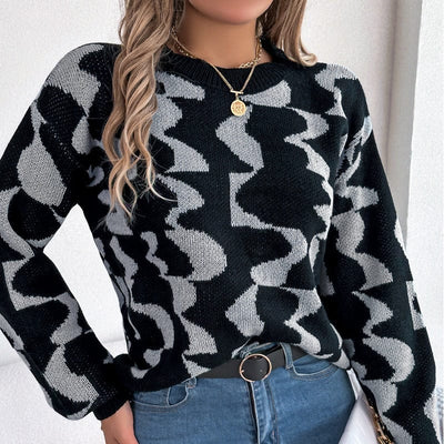 Wicked AF S / Gray Seleneia Knitted Sweater