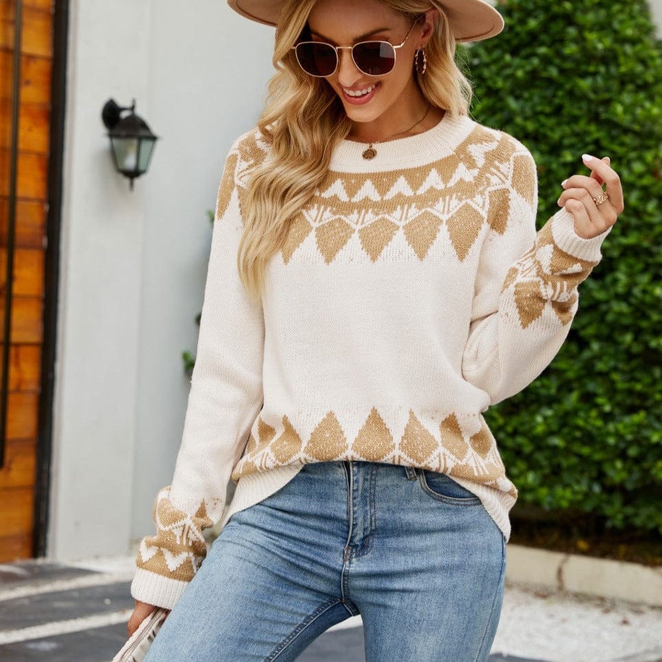 Wicked AF S / Khaki Alouette Knitted Sweater