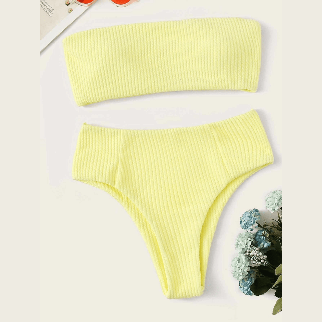 Wicked AF S / Yellow Cressida Bikini Set