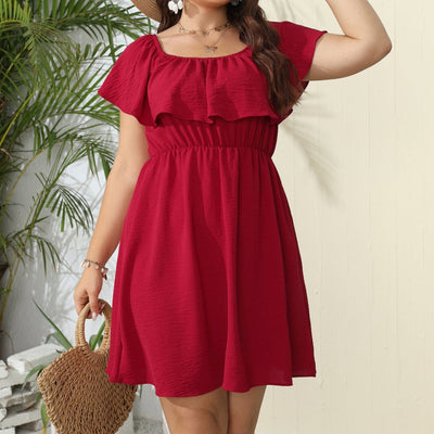 Wicked AF XL / Red Plus Size Alcyone Mini Dress
