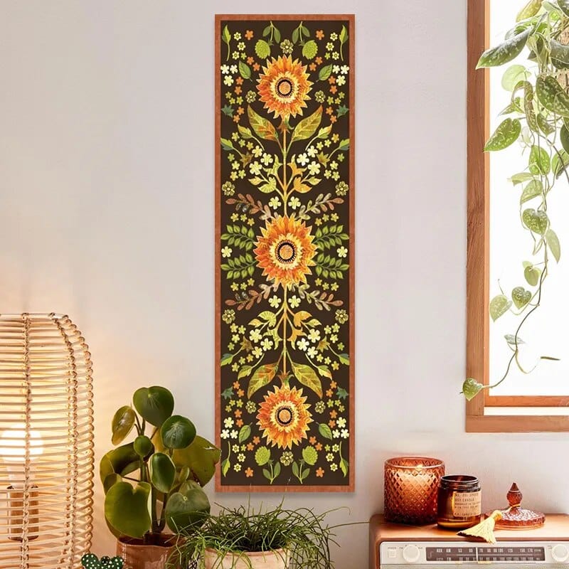 plant tapestry wall hanging Sunflower Wall Hanging Tapestry