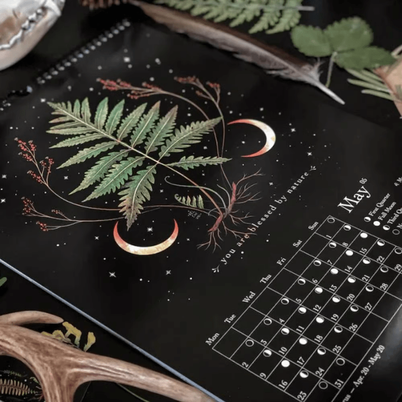 wickedafstore 1 Dark Forest Lunar Calendar