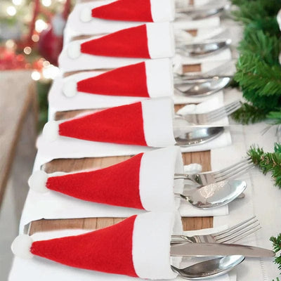 wickedafstore 20pcs Christmas Cutlery Holders