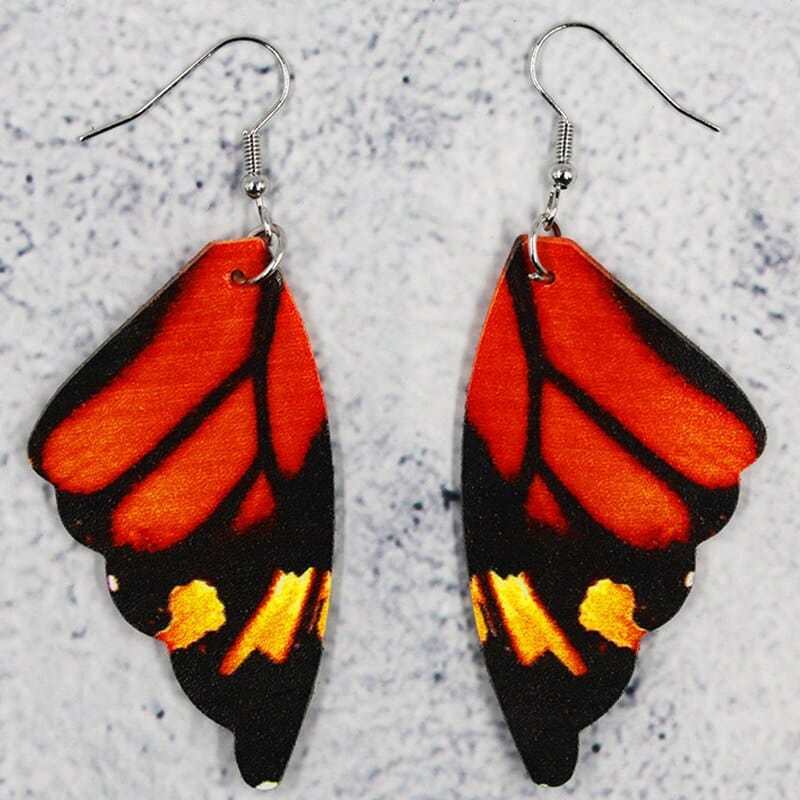 wickedafstore 3 Butterfly Wings Earrings