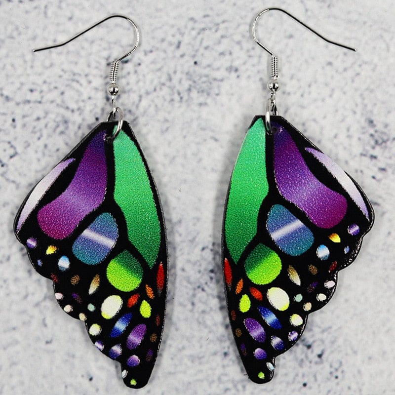 wickedafstore 6 Butterfly Wings Earrings