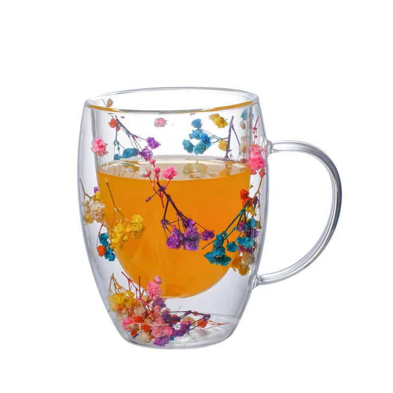 Vibrant Glass Mugs With Fruit Patterns & Colored Handles (4 Designs) –  Cupperfield