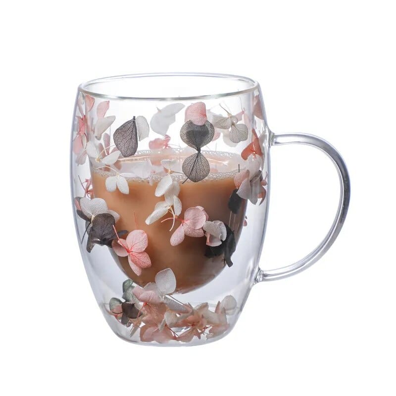 Personalized Etched Crystal Glass Coffee Mugs Double Wall Milk Tea Cup with  Acrylic Rhinestones Filled Handgrip