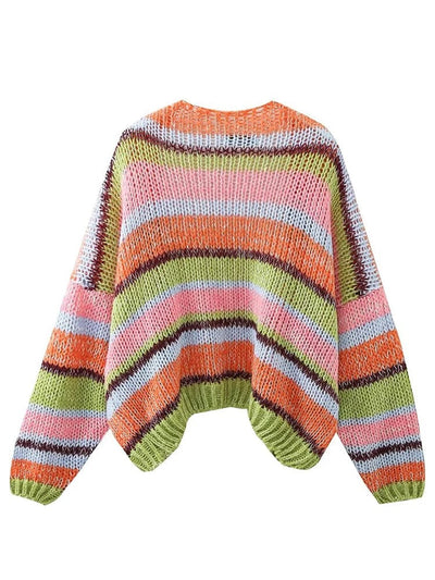 wickedafstore Annalise Striped Sweater
