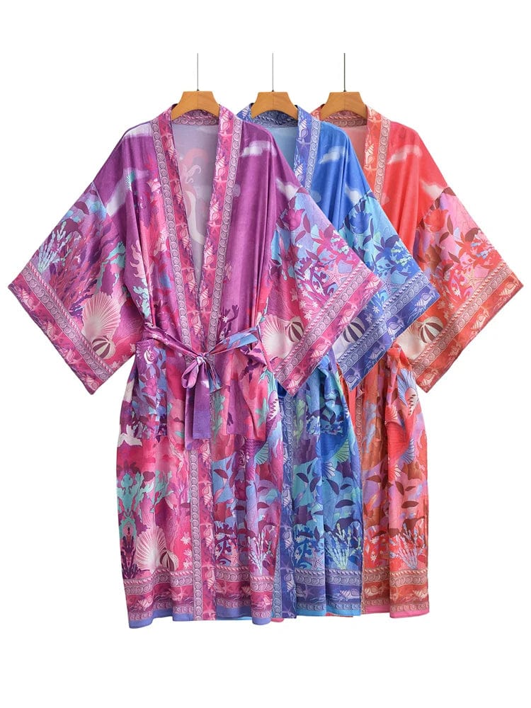 wickedafstore Ariel Midi Kimono