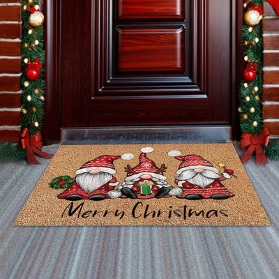 wickedafstore B Christmas Gnome Doormat