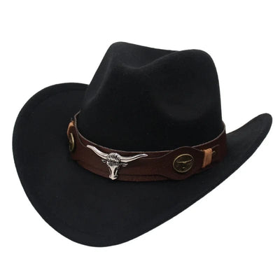 wickedafstore black ZongNT / M(56-58cm Adult) Western Style Cowboy Hat