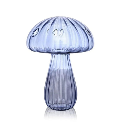 wickedafstore blue Mushroom Flower Vase