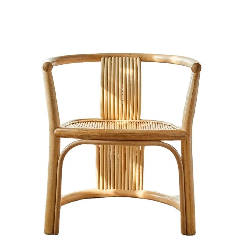 wickedafstore Boho Bamboo Cane Rattan Chair