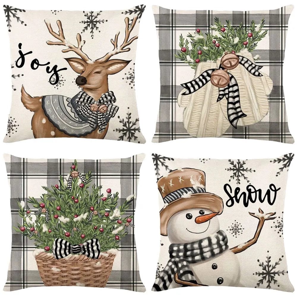 wickedafstore Christmas Pillow Covers