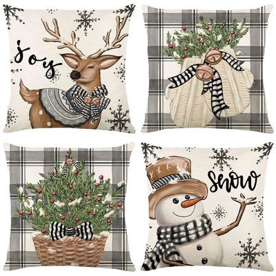 wickedafstore Christmas Pillow Covers