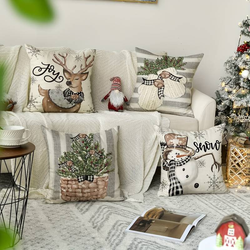 wickedafstore Christmas Pillow Covers