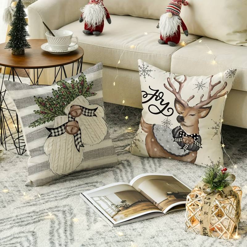 wickedafstore Christmas Pillow Covers