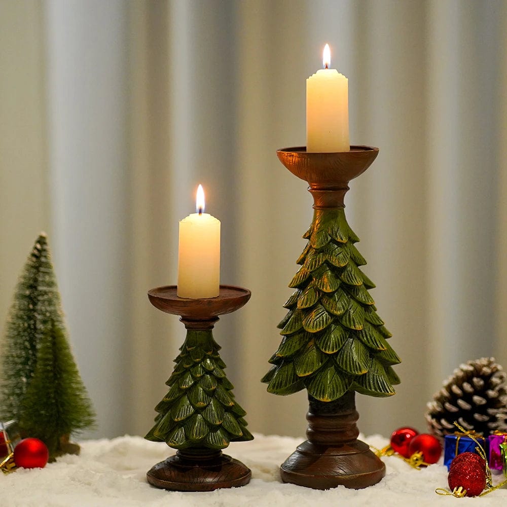 wickedafstore Christmas Tree Candle Holder