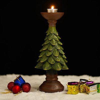 wickedafstore Christmas Tree Candle Holder