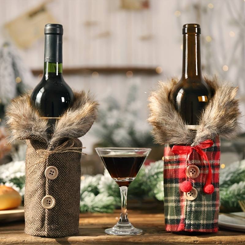 wickedafstore Christmas Wine Bottle Decoration