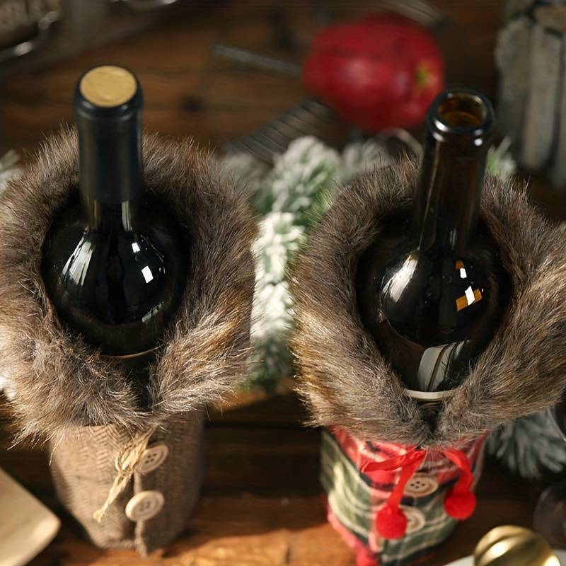 wickedafstore Christmas Wine Bottle Decoration